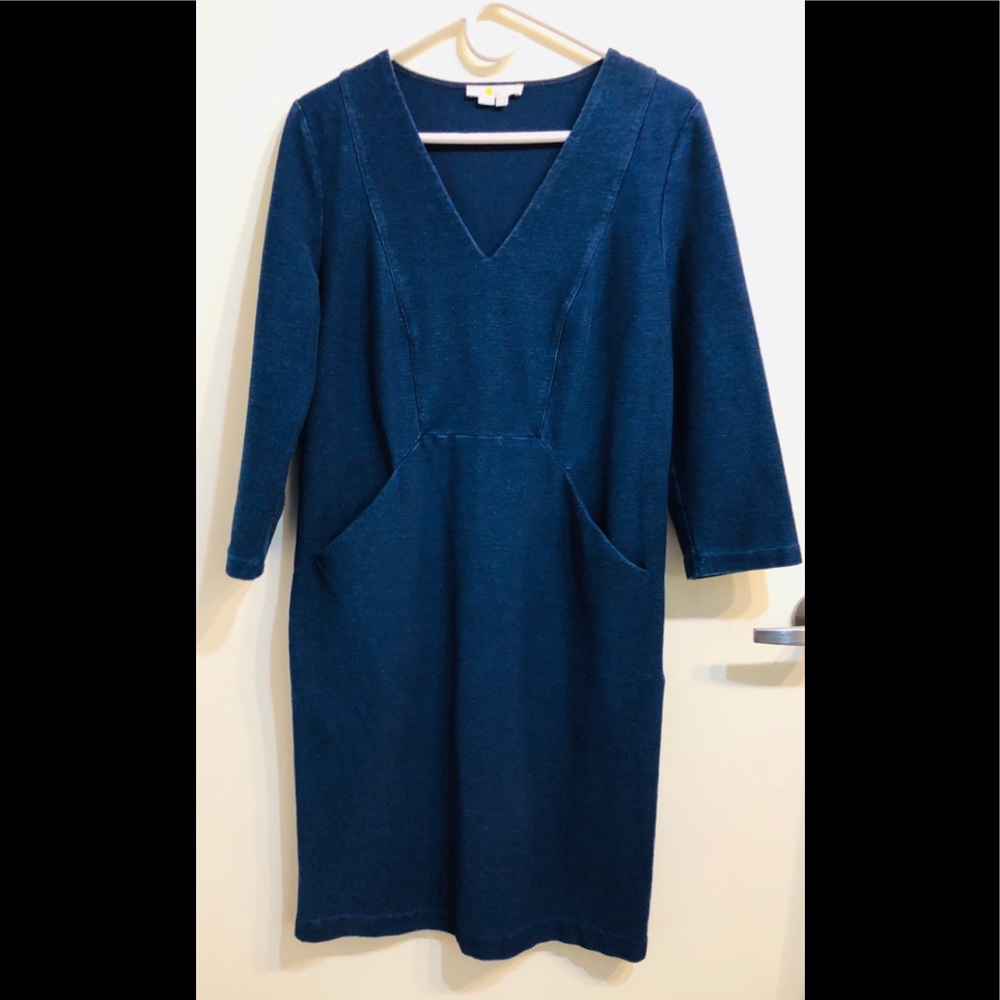 Navy Blue BODEN jumper stretchy dress size 12
